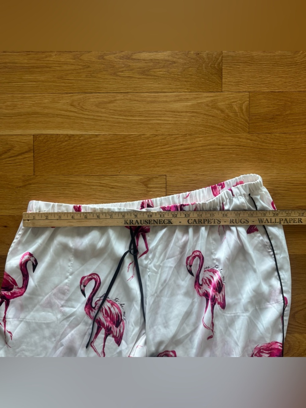 Soma Flamingo Pajama Set 3 Piece Robe Top Pants XL (S1) - Picture 9 of 13